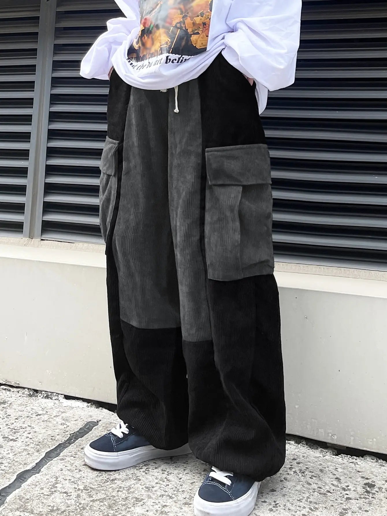 High Fashion Corduroy Cargo Joggers
