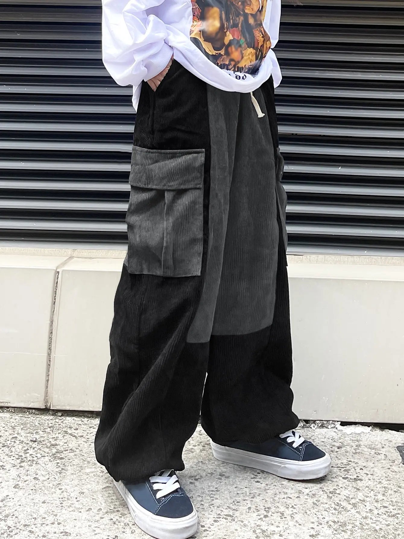 High Fashion Corduroy Cargo Joggers