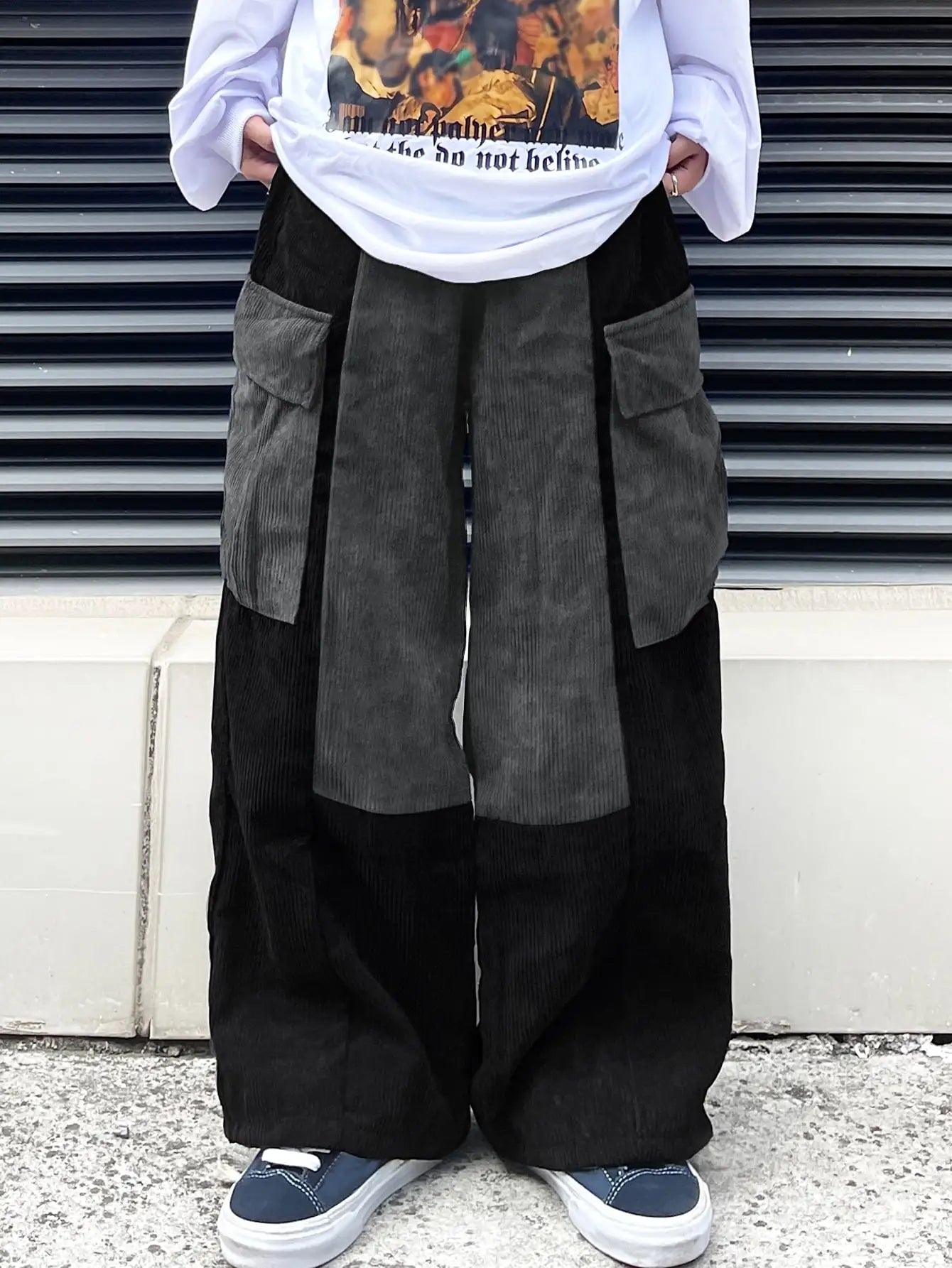 High Fashion Corduroy Cargo Joggers