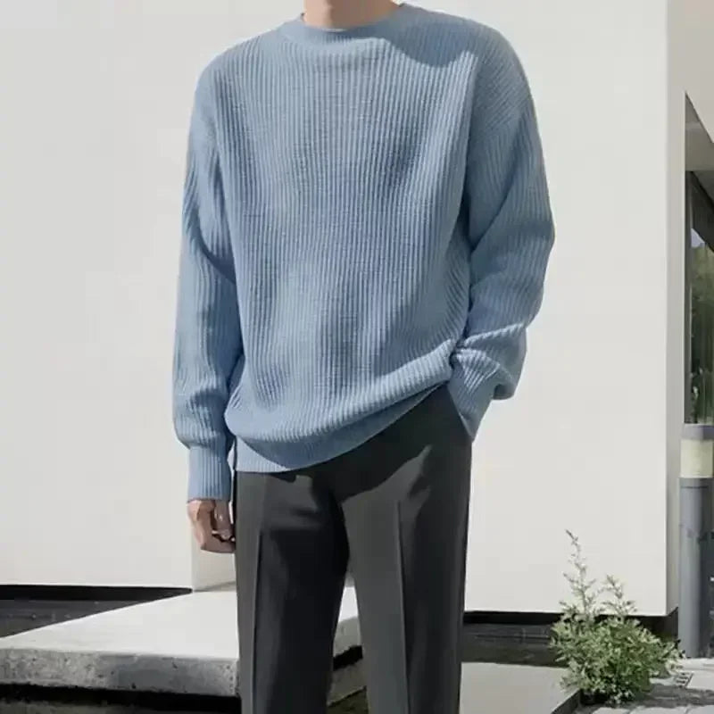 Drop Shoulder Wool Sweater
