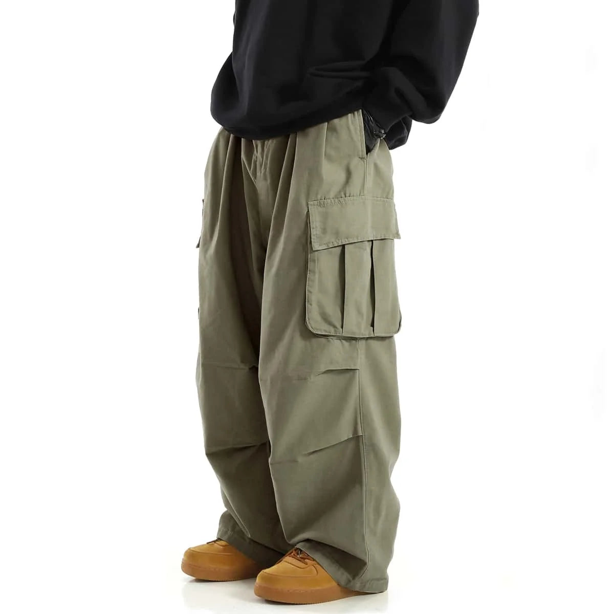 Loose Bottom Cargo Pants