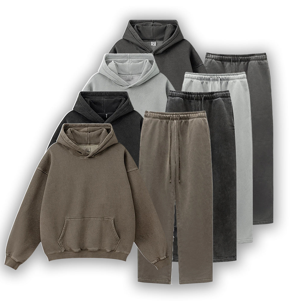 Heavyweight Washed Hoodie/Jogger Set