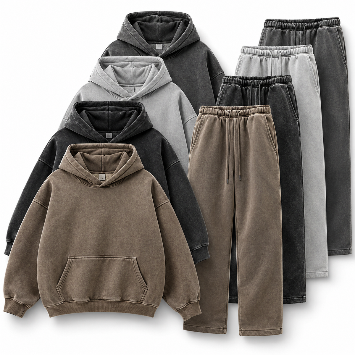 Heavyweight Washed Hoodie/Jogger Set