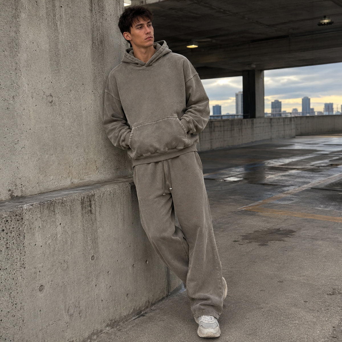 Heavyweight Washed Hoodie/Jogger Set
