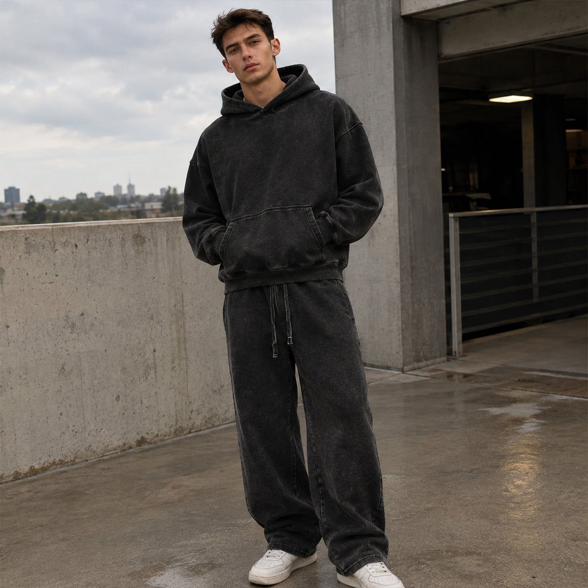 Heavyweight Washed Hoodie/Jogger Set
