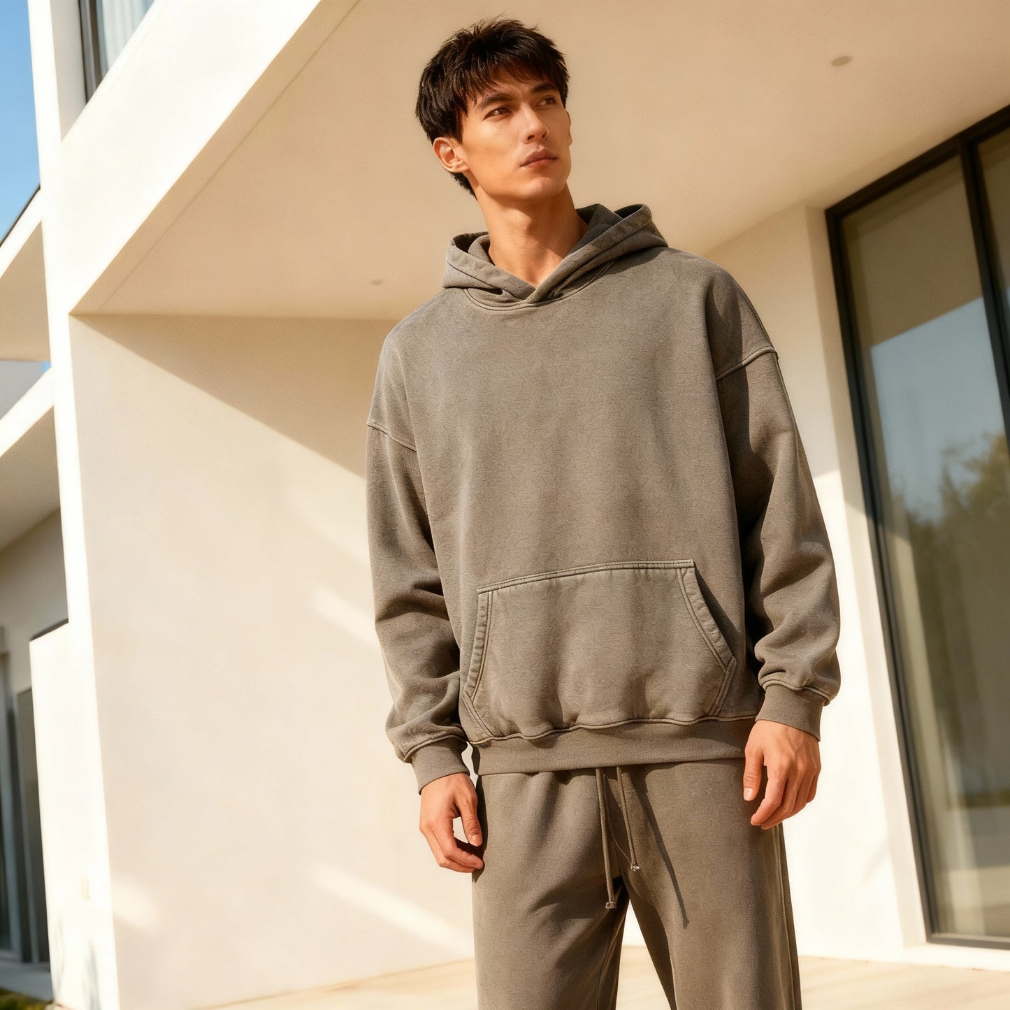 Heavyweight Washed Hoodie/Jogger Set